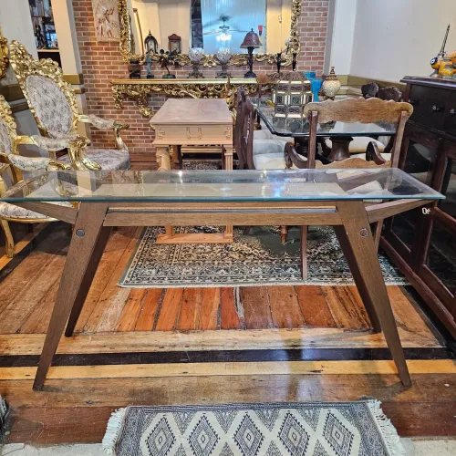 Moveis, aparador moderno com tampo de vidro, decoração
