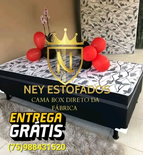C Sem juros 3× no cartão Cama Box Direto da Fábrica - Ney Estofados