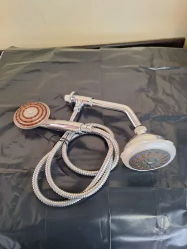 Ducha Completa Inox Cromada com Cores