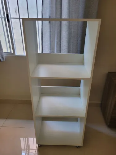 Armário de 3 Prateleiras Branco