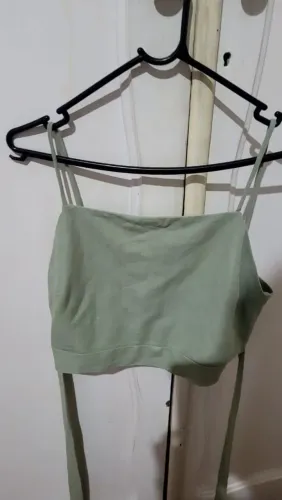 Cropped de linho da zara p