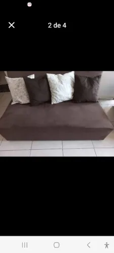 Sofá 3 lugares confortável e moderno