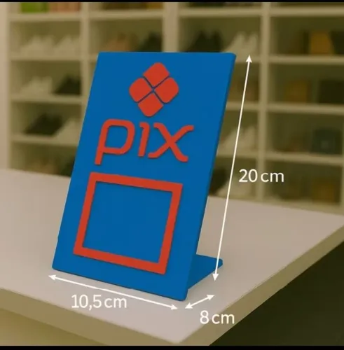 PLACAS PIX QR CODE PERSONALIZADAS EM IMPRESSÃO 3D
