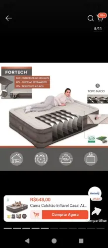 Colchão inflável de casal