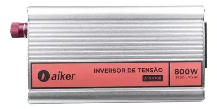 Inversor De Tensão 800w Nominal 1600w Pico Conversor De Energia 12v 110v