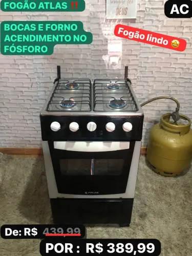 Fogão atlas 4 bocas