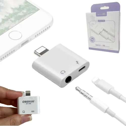 Adaptador de iPhone para Fone de Ouvido e Carregador - Oberon em São Luís ma