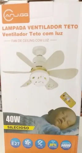 Ventilador de teto lâmpada de led
