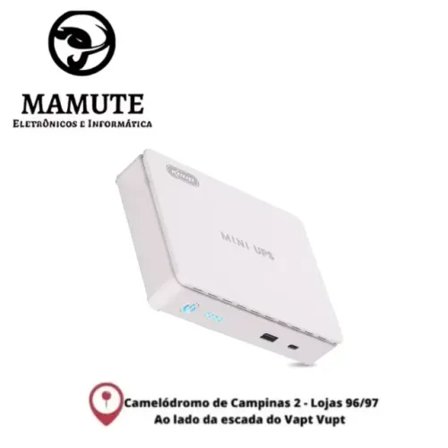 Mini Nobreak Ups 35w Usb Type-c Poe Roteador Wifi 5v Á 24v