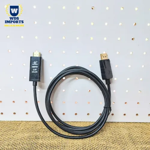 Cabo Displayport X Hdmi 1,8m Para Pc Monitor Tv Hdmi