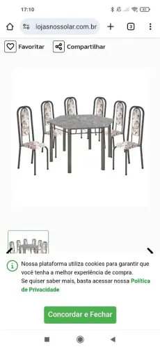 Mesa sextavada nova em oferta 