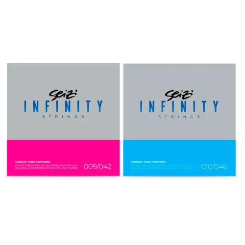 Corda P/ Guitarra Seizi Infinity Light Coated 9/42 ou 10/46 - EC0580