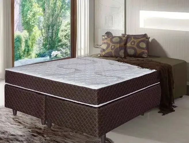 Cama Box Casal Queen Espuma