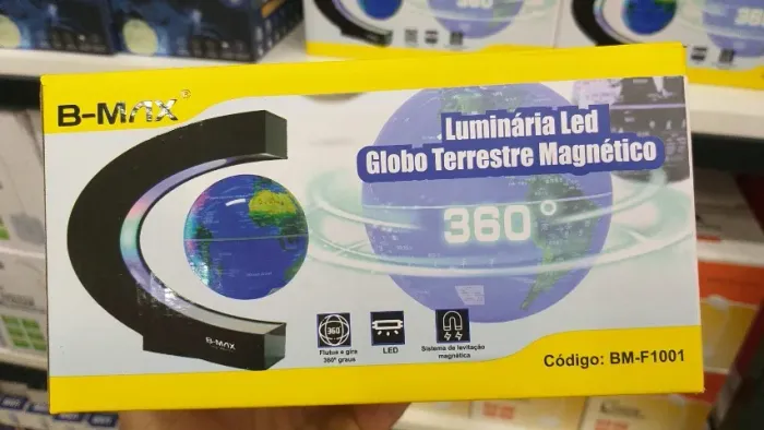 Luminária Led Globo Terrestre. Flutua por magnetismo!!!