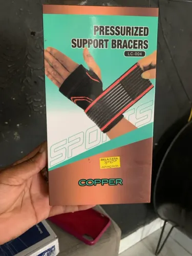 Munhequeira de Compressão Esportiva Copper