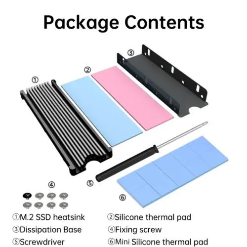 Dissipador NVME, NGFF, M.2 2280 para PS5 ou PC WarShipPro
