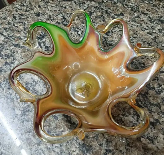 Vaso murano antigo tamanho médio 