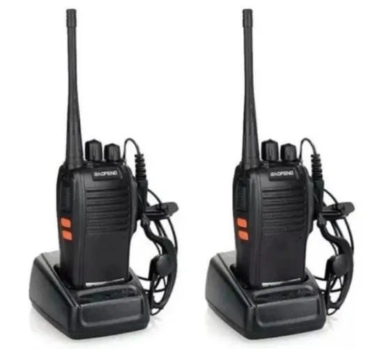 Par de Rádios Baofeng + fones (NOVO)