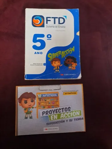 Livro usado SUPER ACCIÓN 5° ANO. Ftd. Edelvives. Usado a lápis para apagar e reutilizar.