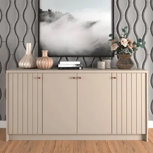 Buffet Cimol Lia 4 portas 1,52 cm na Pronta Entrega.
