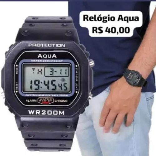 Relógio Aqua Digital
