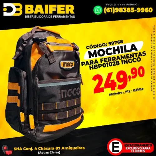 Mochila Para Ferramentas HBP01028 Ingco