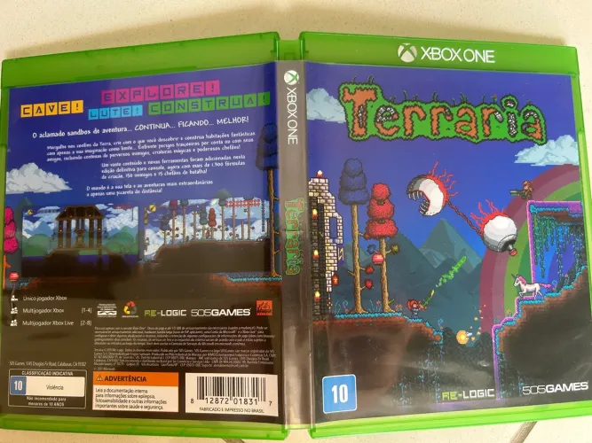 Jogo Xbox One Terraria mídia física videogame