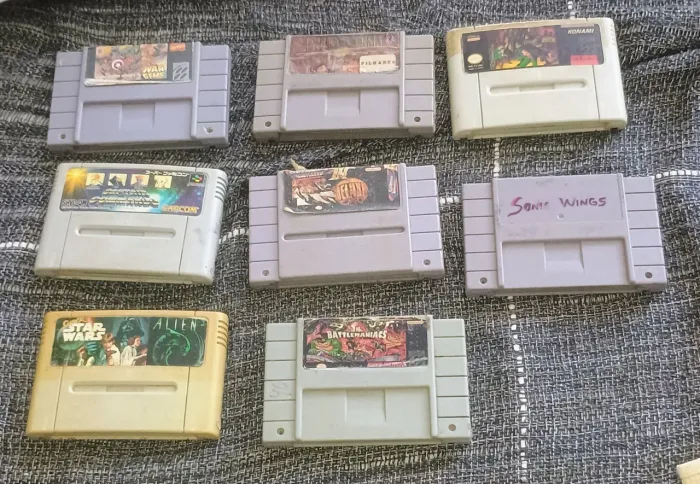 Cartuchos Super Nintendo leia o anúncio 
