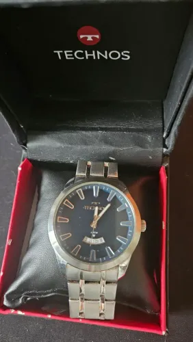 Relogio Technos Prata/Azul