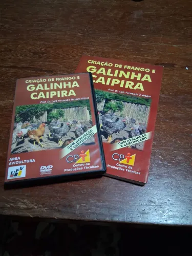 CD e Livro de criação de  galinha caipira 
