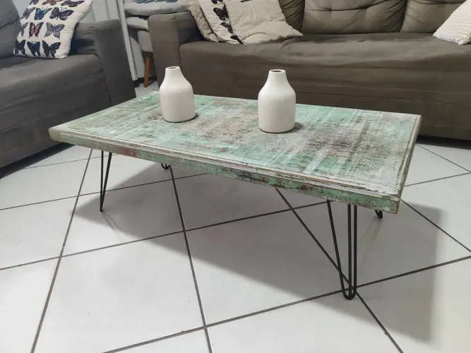 Mesinha de centro rústica 