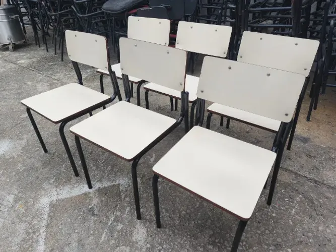 Cadeiras de Fórmica Escolar Branca