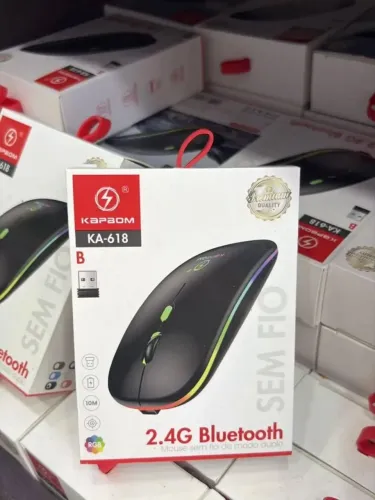 Mouse Sem Fio KAPBOM KA-618 | RGB | 2.4G + Bluetooth  