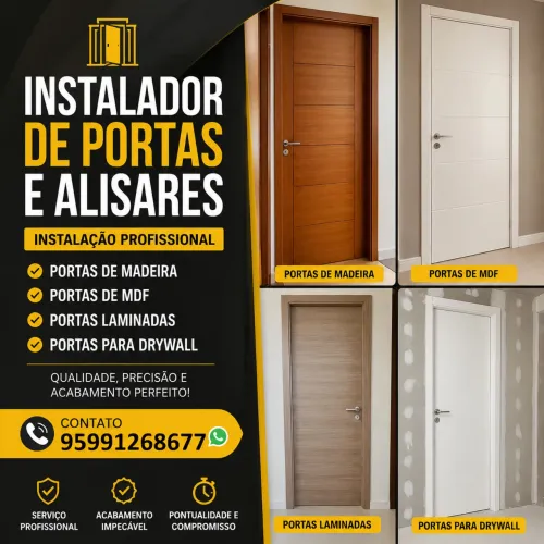 Instalador de portas profissional 