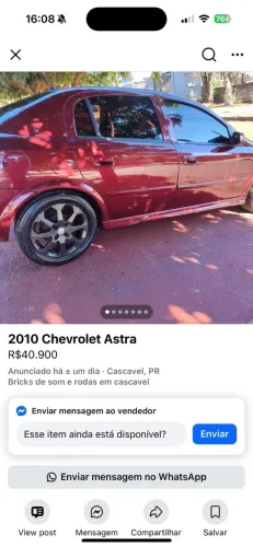 Chevrolet Astra Advantage 2.0 MPFI 8V Flexpower 5P 2010