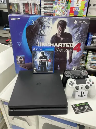 Ps4 slim de 500gb semi novo e com garantia leia o anúncio