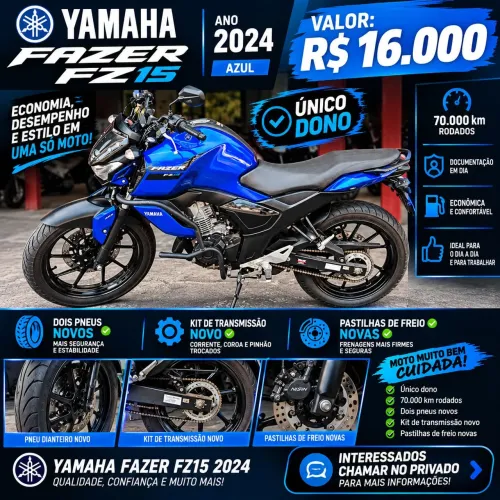 Yamara fz 15 2024 troco em factor