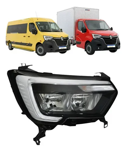 Farol Direito Renault Master 2023 2024 2025 2026 Led Novo Direito/passageiro