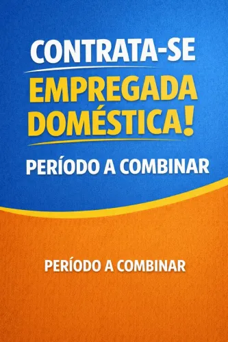 Contrata-se empregada doméstica