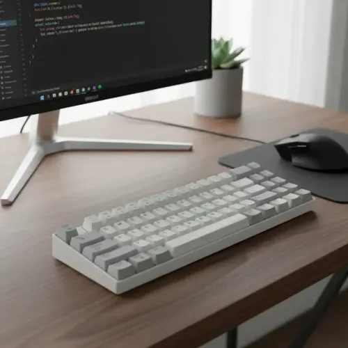 Teclado Motospeed Ck61 Branco Mecânico Rgb Outemu Blue