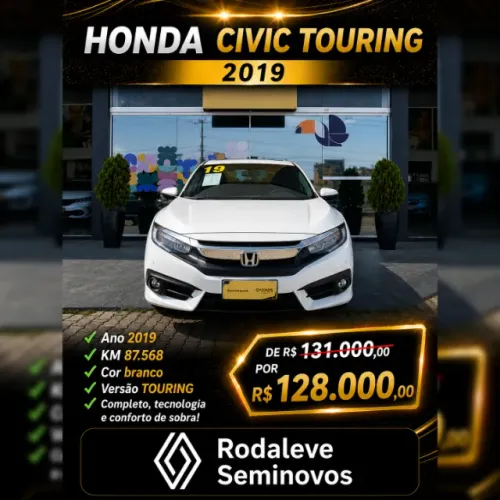 Honda Civic Sedan Touring 1.5 Turbo 16V Aut.4p 2019