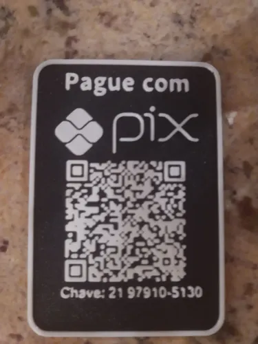 Plaqueta para receber Pix impressão 3d