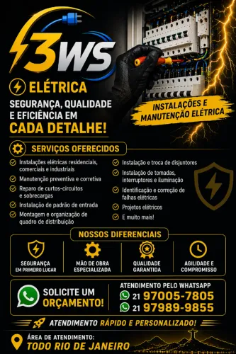 Eletricista instalação manutenção