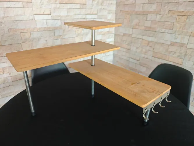 Rack/Estante de madeira de bambo multiuso