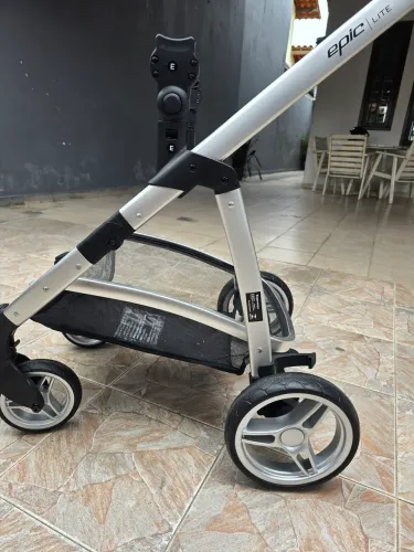 Carrinho de bebê Epic lite ts trio Ed Especial Grey vintage infanti