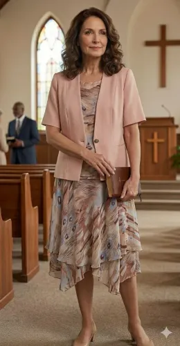? Vestido social feminino com sobreposição elegante n 46 ?