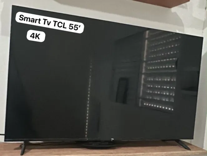 Smart TV TCL 55 Polegadas QLED 4K P8K WiFi Bluetooth Google TV 144Hz HDR10