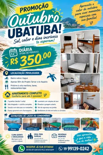 Ubatuba locação temporada ótima localização novo completo