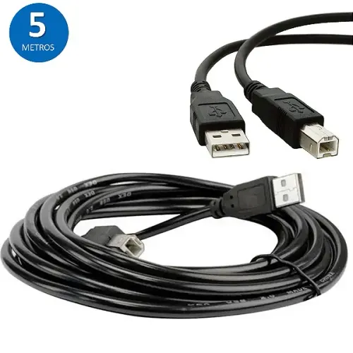 Cabo para Impressora USB 2.0 com Filtro 5 Metros - Knup em São Luís ma