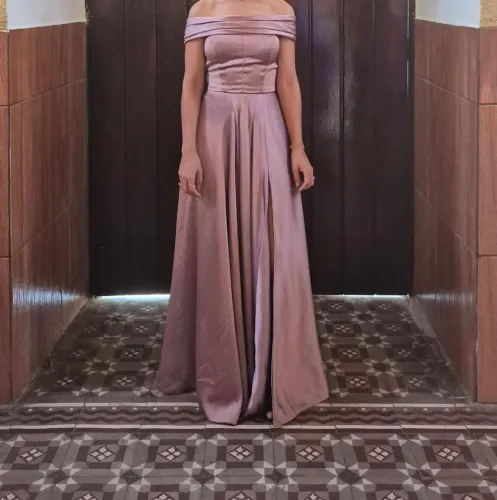 Vestido de Festa Rosa chá/rosé